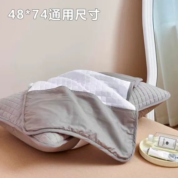 枕芯保护隔离层枕头套和枕芯一套防头油口水枕巾内胆套枕48cmX74cm